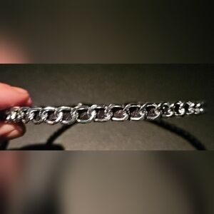 Silver Chain Link Headband - New